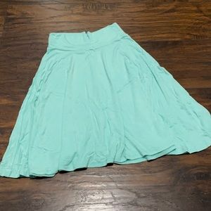 Charlotte Russe mint skater skirt XS